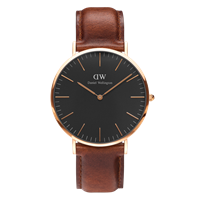 Orologio Daniel Wellington Uomo Classic Mawes in Acciaio placcato oro rosa DW00100124 - DW00100124